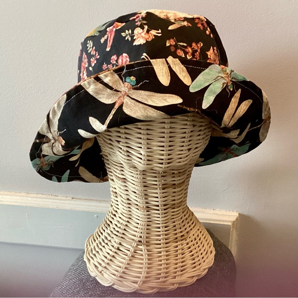 L Child Dragonfly Fairy Secret Heart Magic Sun Hat 20”